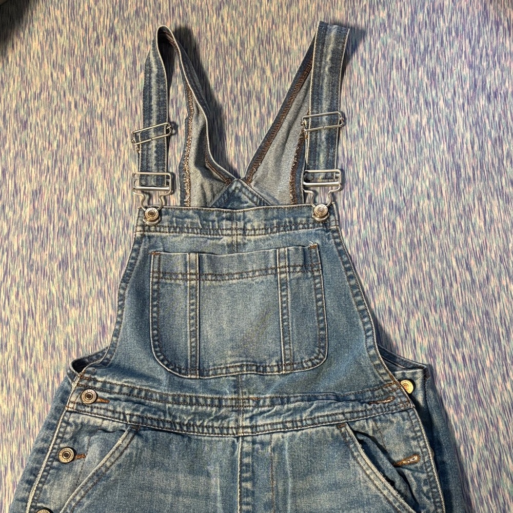 High rise oversized fit overalls